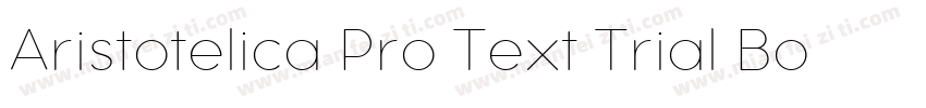 Aristotelica Pro Text Trial Bold字体转换